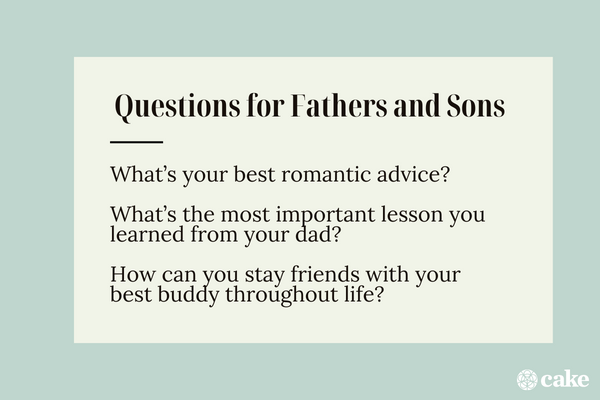 Questions for Fathers and Sons